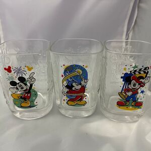 Disney X McDonalds Y2K Glasses Set: Epcot, Magic Kingdom, Hollywood Studios